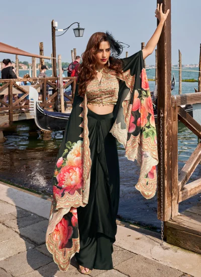 Black Embroidered Ceremonial Salwar Kameez