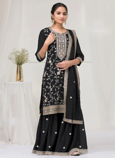 Black Party Salwar Kameez
