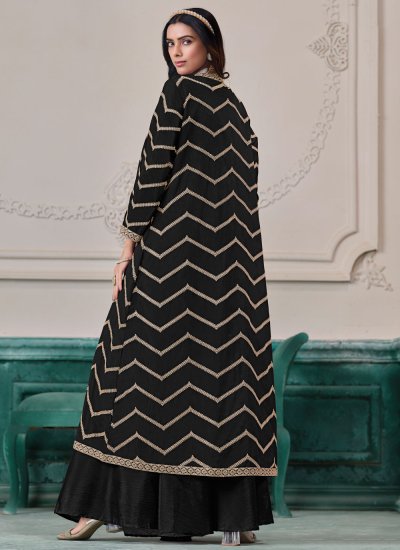 
                            Black Sangeet Readymade Salwar Kameez