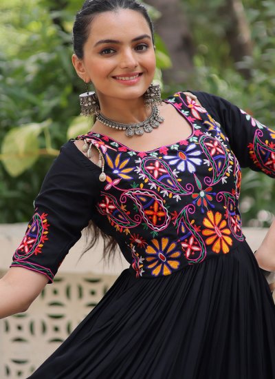 Black Thread Ceremonial Readymade Gown