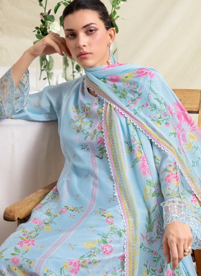 
                            Blue Color Designer Salwar Kameez
