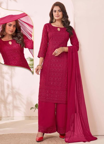 Breathtaking Chinon Embroidered Readymade Salwar Kameez