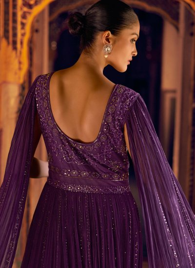 Capricious Jacquard Silk Ceremonial Trendy Gown