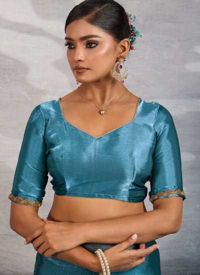
                            Chiffon Traditional Saree in Blue
