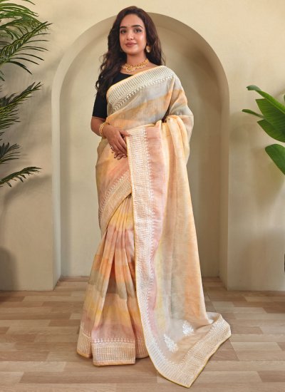 Classy Organza Sangeet Classic Saree