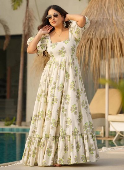 fancy cotton dress design Designer 01654