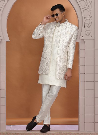 
                            Cream Color Indo Western