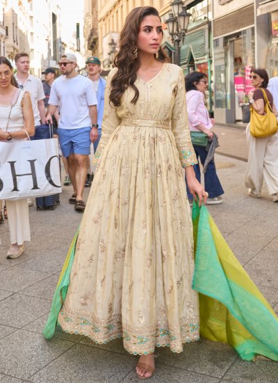 Cream Festival Designer Gown