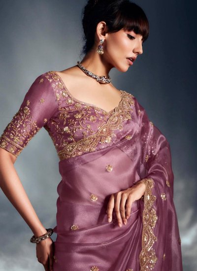 Dainty Contemporary Saree For Reception