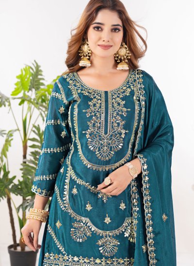 
                            Delightsome Sequins Festival Palazzo Salwar Kameez