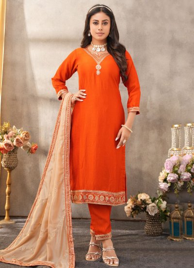 Delightsome Silk Festival Pant Style Suit
