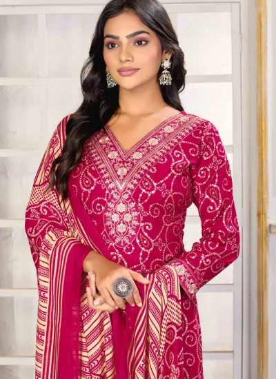Demure Print Salwar Kameez 
                            Demure Print Salwar Kameez
