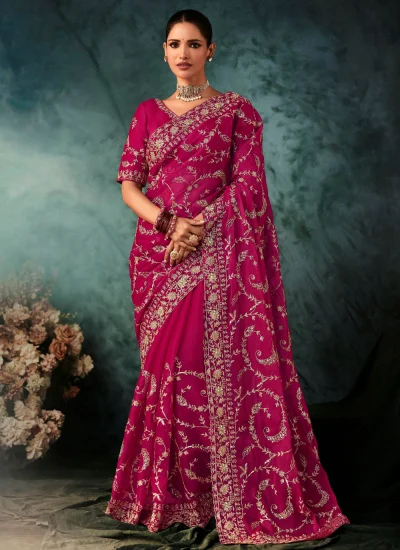 Deserving Embroidered Engagement Trendy Saree