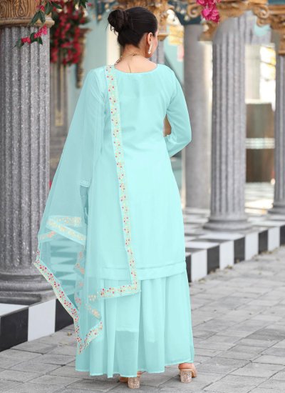 
                            Deserving Embroidered Georgette Lehenga Choli