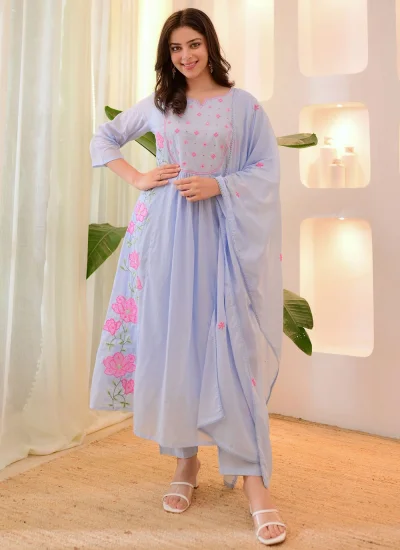 Distinguishable Silk Readymade Salwar Kameez