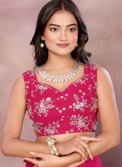 
                            Enchanting Embroidered Contemporary Saree