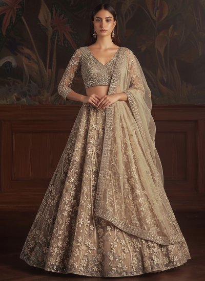 Engrossing Sequins Net Lehenga Choli