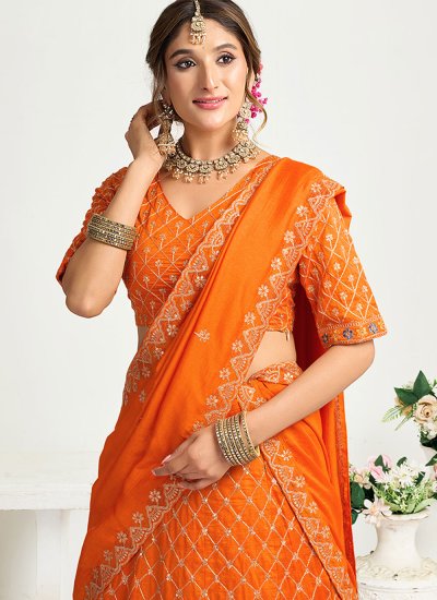 Engrossing Silk Embroidered Designer Lehenga Choli 
                            Engrossing Silk Embroidered Designer Lehenga Choli