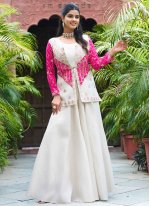 Enthralling Rani Reception Readymade Salwar Kameez