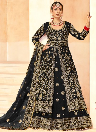 Ethnic Black Sequins Lehenga Choli