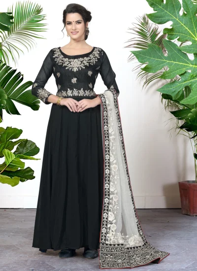 Fabulous Faux Georgette Party Long Length Anarkali Salwar Suit