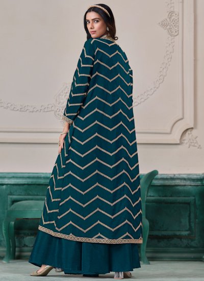 
                            Fabulous Morpeach  Chinon Salwar Kameez