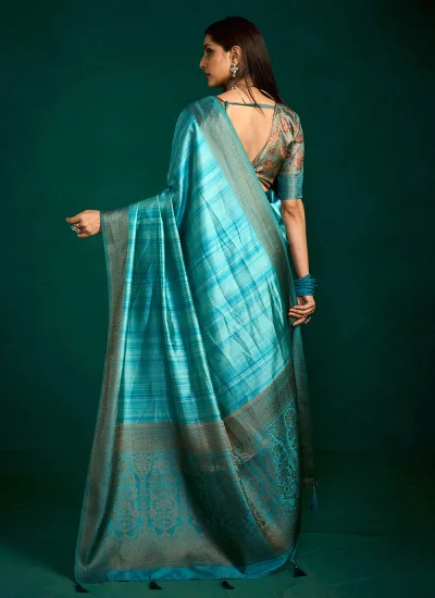 
                            Firozi Ceremonial Classic Saree
