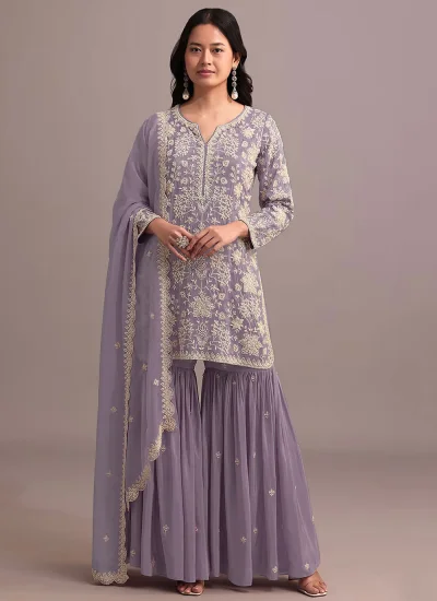 Flawless Lavender Festival Designer Salwar Kameez