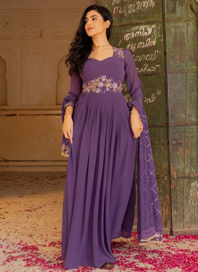 open lace back dress Rang Rasiya Purple Mehndi Dress For Men