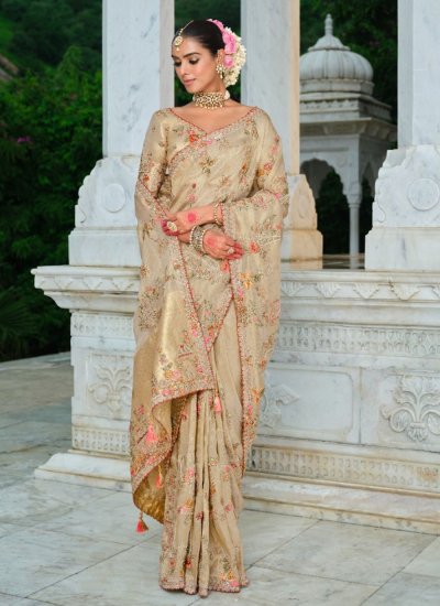 Gilded Cream Party Classic Saree