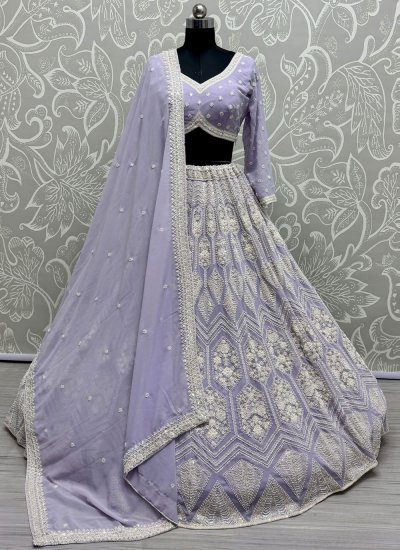 sachin and babi light blue dress Pastel Grey Embroidered Lehenga Choli Set with Dupatta, Indian Bridal  Wedding Outfit Description 👗 Product Details 👗 KV-1839 LEHENGA DETAILS:  Fabric: Premium Quality Satin Silk Work: Embroidery Sequins Work with  Can-Can & main image 1