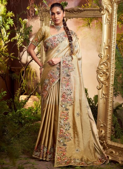 Glitzy Embroidered Wedding Contemporary Saree