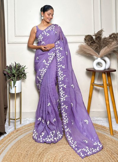 Glossy Organza Casual Trendy Saree