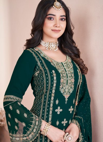 
                            Green Color Readymade Salwar Kameez
