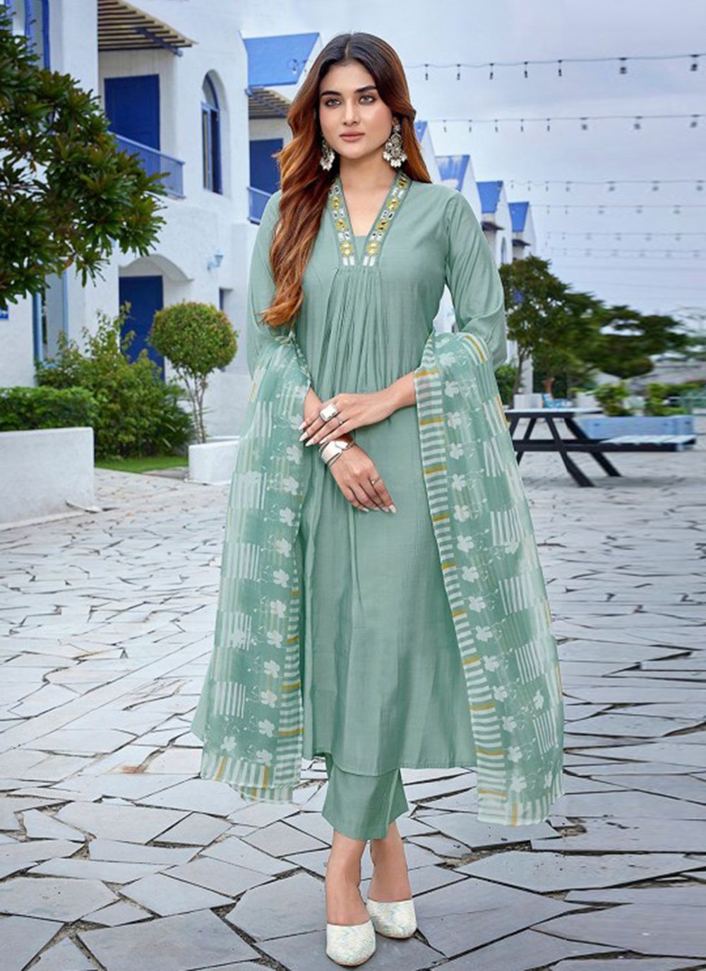 slim fit dress slacks Chic Sweetheart Straps Light Green Prom Dress with Slit QP3132 Custom Size / Custom Color main image 1