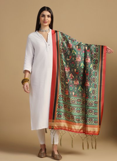Green Party Dupatta