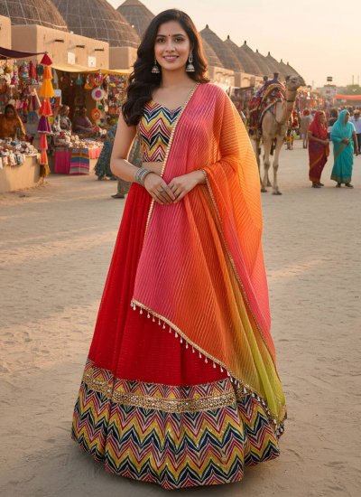 Honourable Lace Faux Georgette Lehenga Choli