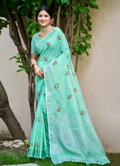 Impeccable Embroidered Classic Saree