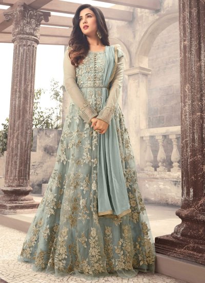 Integral Floor Length Salwar Kameez For Engagement