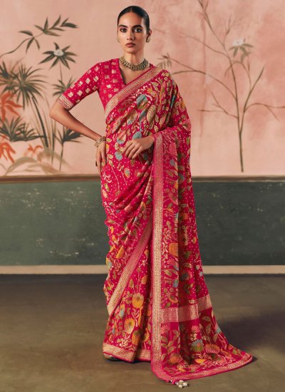 Irresistible Pure Georgette Wedding Traditional Saree
