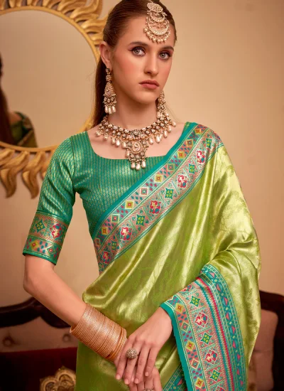
                            Jazzy Silk Contemporary Saree