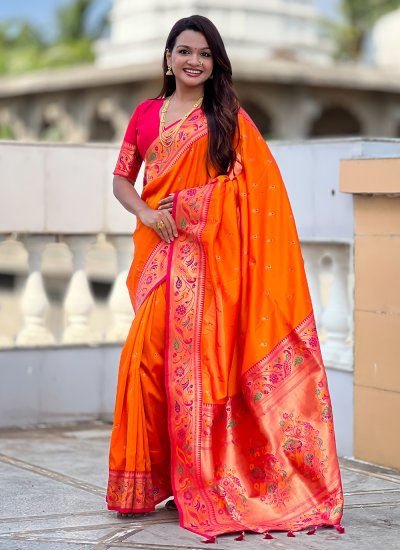 Lovely Jacquard Work Trendy Saree -