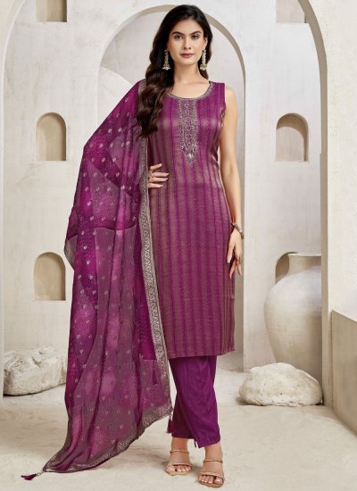 Magnetize Jacquard Work Salwar Kameez
