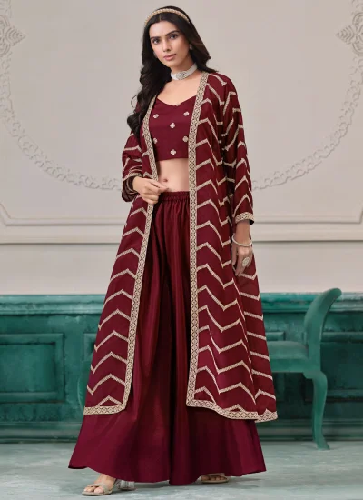 Maroon and Rani Color Readymade Style