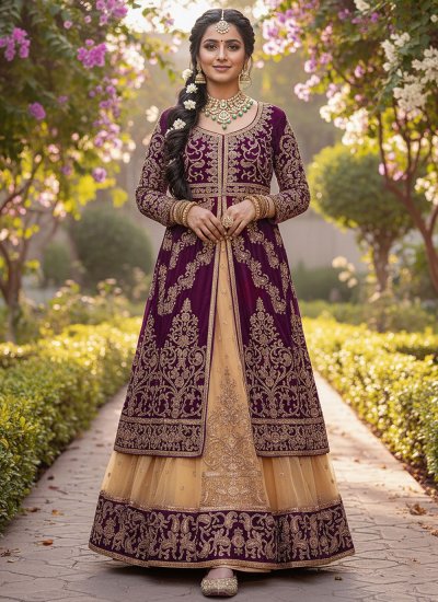 
                            Maroon Dori Work Lehenga Choli