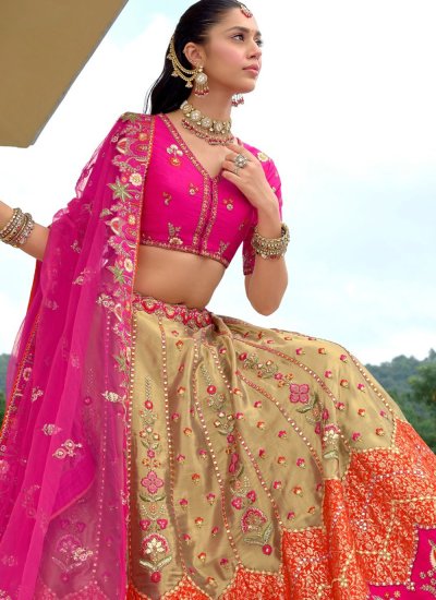 Masterly Multi Colour Engagement Lehenga Choli 
                            Masterly Multi Colour Engagement Lehenga Choli