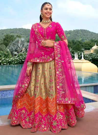 Masterly Multi Colour Engagement Lehenga Choli