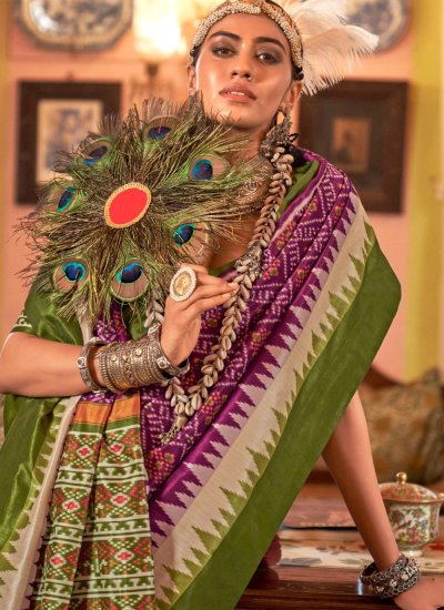 Mesmeric Zari Silk Contemporary Saree