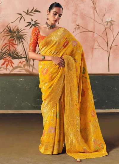 Mod Weaving Pure Georgette Classic Saree