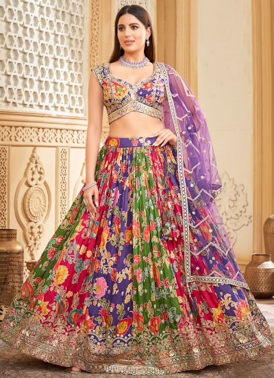 Multi Colour Color Readymade Lehenga Choli